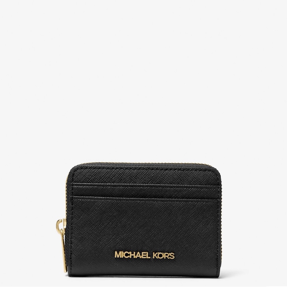 Michael Kors Jet Set Travel Leather Wallet - Black SOLD